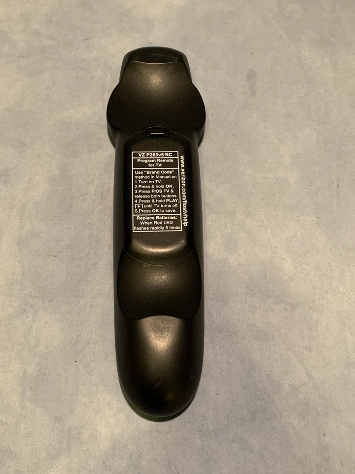 Пульт дистанционного управления Verizon FiOS TV VZ P265v5 RC - Изображение 4 из 4