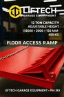 SHIPPING CONTAINER FORKLIFT ACCESS RAMP 12 TON CAPACITY HEAVY DUTY ADJUSTABLE