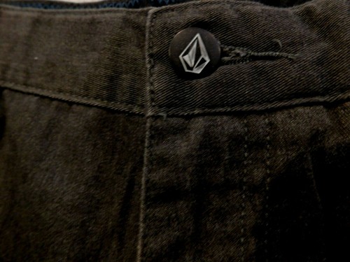 Volcom Corpo Class Mens 30 Gray Vmonty Shorts Flat Front 2-Pocket - D4015 - Picture 2 of 7