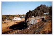Postcard: Rail: Union Pacific 829, FEF-2, Alco 4-8-4, Smoke - Unposted