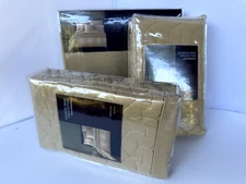 New Hudson Park Collection King Bedskirt Euro Pillow Sham Luxury