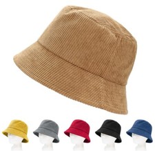 Bucket Hat Unisex – Cord Fischerhut Damen Sonnenhut Mütze Schirmmütze Herren