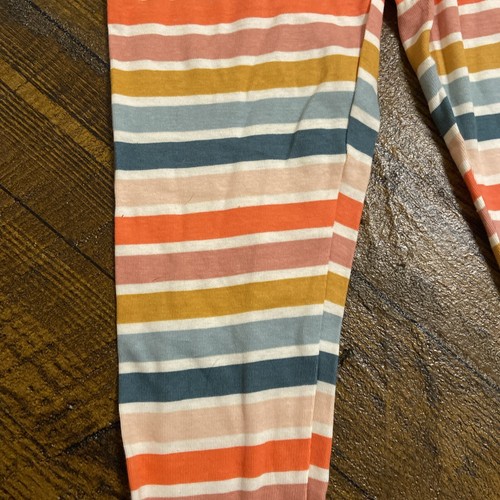 Cat & Jack 2pc Girls' Flower and Stripes Pajama Set Size 8 - Picture 3 of 8