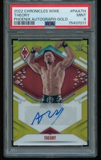 Austin Theory 2022 Panini Chronicles WWE Phoenix Gold Auto #PAATH /10 PSA 9