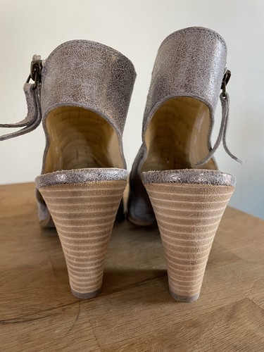 PAUL GREEN Cayanne Leather Peep Toe Sandals Shoes Size 10 US - Picture 8 of 23