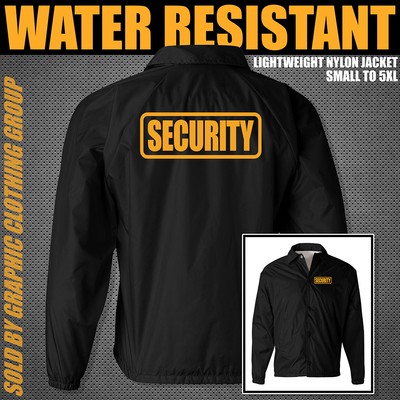 black security windbreaker