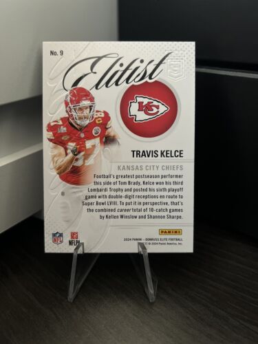 2024 Panini Donruss Elite FOOTBALL TRAVIS KELCE ELITIST Insert #9 - Picture 2 of 2