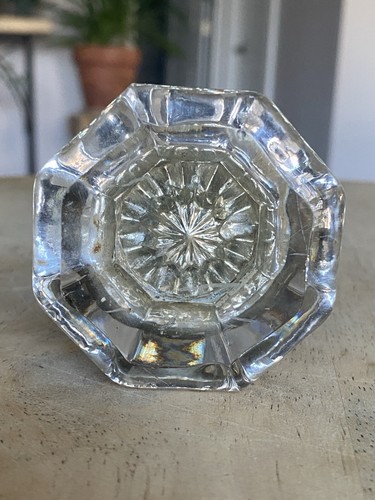 Pomo de puerta de vidrio de cristal vintage de 12 y 8 puntos perillas de 2" victorianas - Imagen 3 de 17