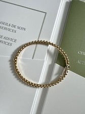 NEW Van cleef arpels VCA 18K Yellow Gold Perlee Pearls Bracelet Small Size