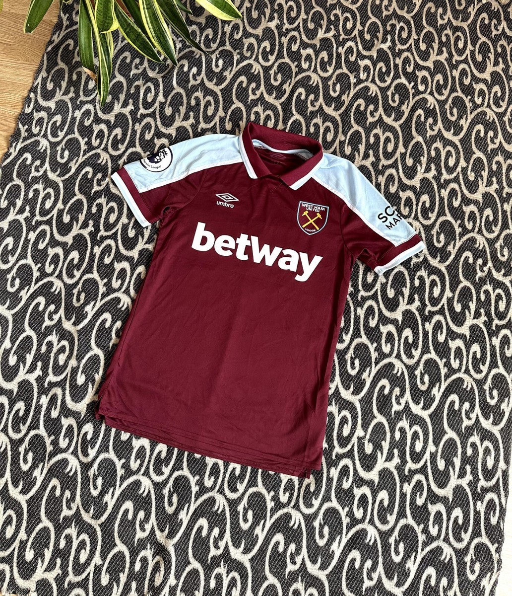 West Ham United FC Burgundy 2017/2018 #21 Umbro Home Jersey Size S
