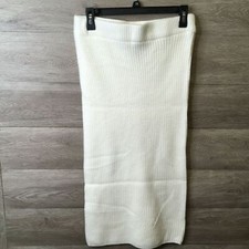 Asos Design Womens Size 6 Cream Rib Bandeau Midi Dress NWOT