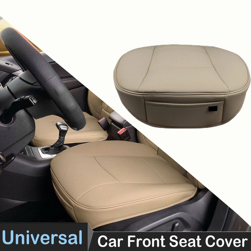 2PC Luxury PU Leather 3D Full Surround Car Seat Protector Seat Cover Accessories Foto 2 de 4