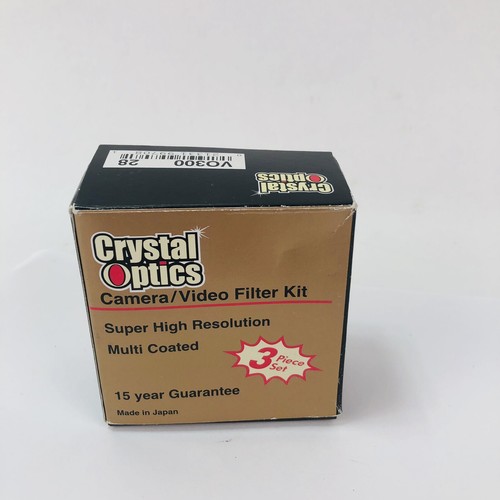 NEW 3-pc Set CRYSTAL OPTICS V-28 Camera Lens Filters (UV, PL, F-D) NOS NIB VTG - Picture 2 of 9
