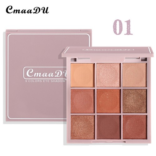 Cosmetic 9 Color Nude Matte Eyeshadow Palette Glitter Minerals Eye shadow Pallet - Picture 9 of 13