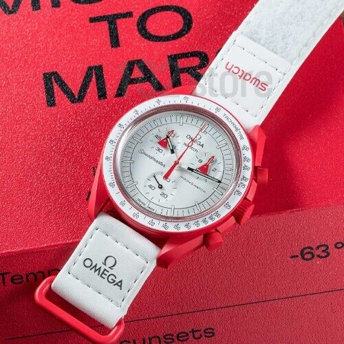 Omega x Swatch Bioceramic Moonswatch Mission To Mars - SO33R100