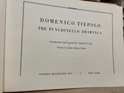Domenico Tiepolo : The Punchinello Drawings Hardcover 1986 - Picture 3 of 7