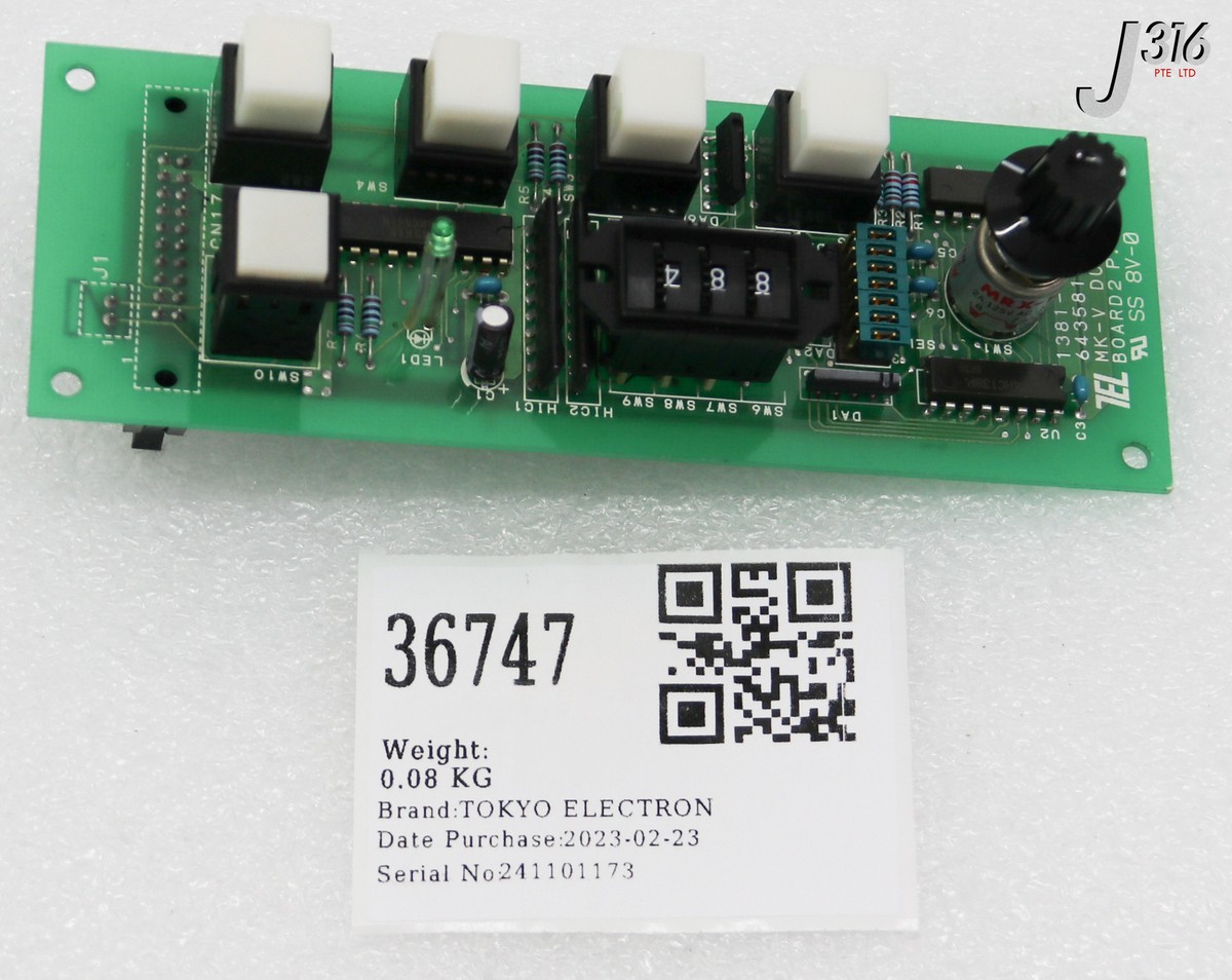 Airi 36747 TOKYO ELECTRON PCB, MK-V DUMMY BOARD2 1381-643581-14 | eBay