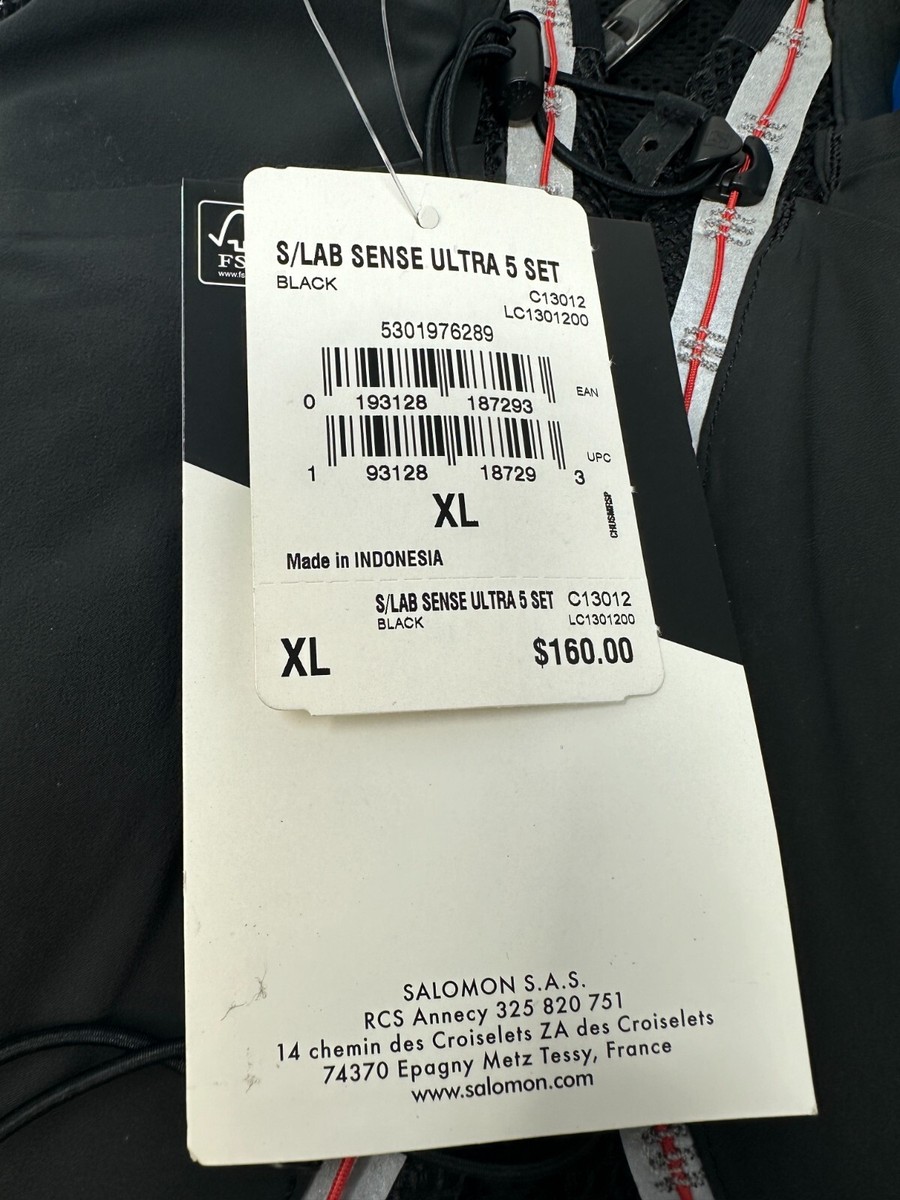 NEW Solomon S-Lab Sense Ultra 5 Set Hydration Vest MULTIPLE SIZES