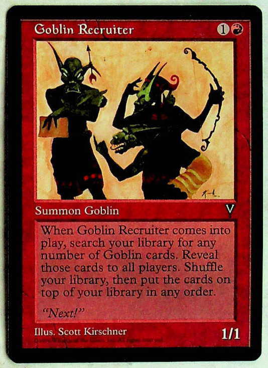 Goblin Recruiter - Visions Edition - 1997 - Magic The Gathering