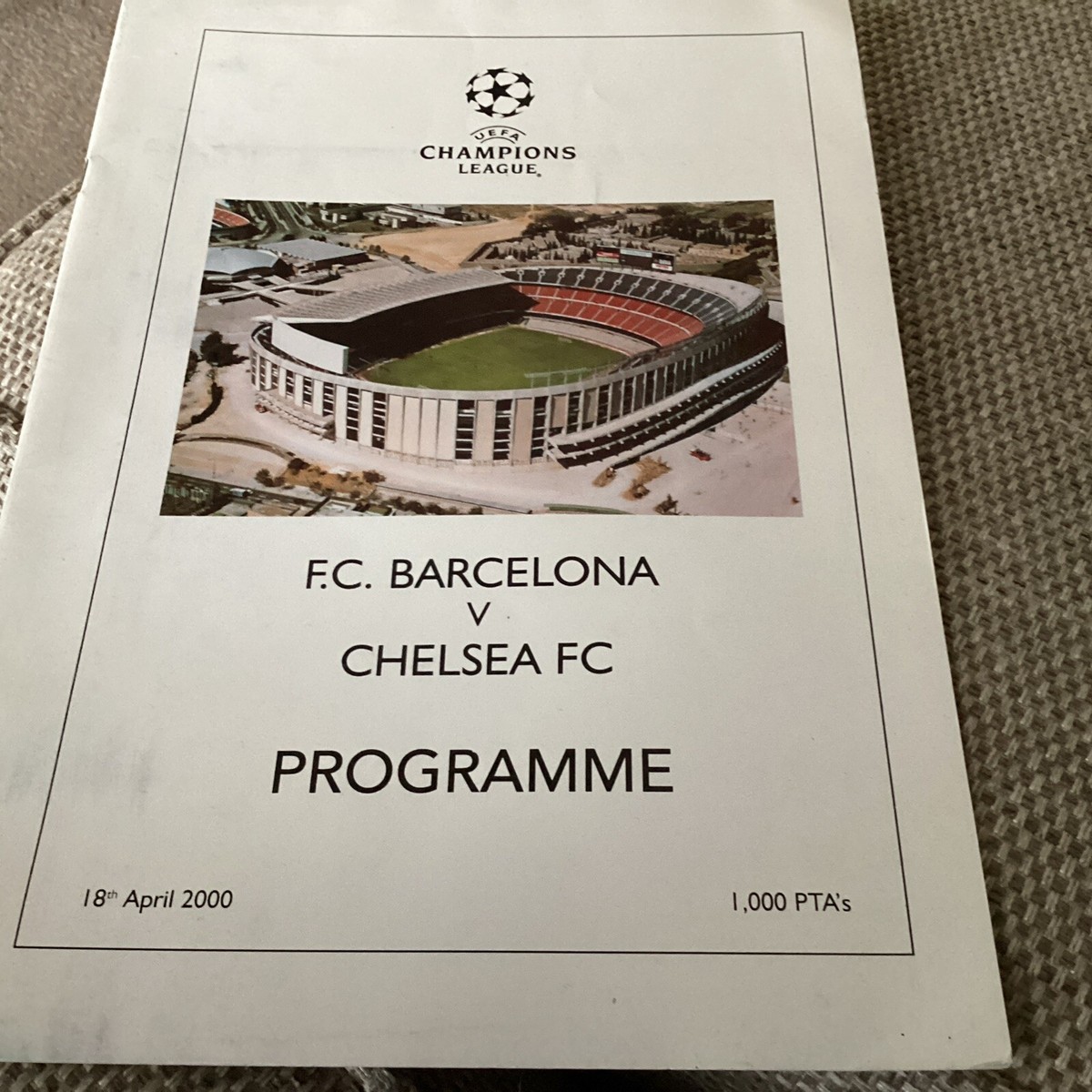 FC Barcelona v Chelsea (UEFA Champions League s/f) 18/4/2000 | eBay