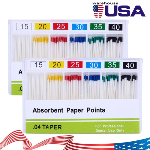 Dental Endodontics Absorbent Paper Points 0.02/0.04/0.06 15#-40# AZDENT - Imagen 12 de 35
