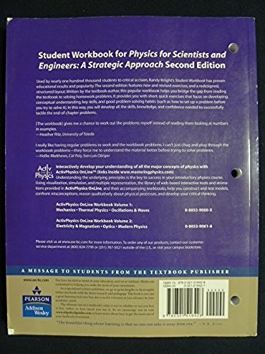 Student Workbook for Physics for Scientists and Engineers: A Strategic Approac.. - Picture 4 of 4
