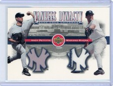 2001 Upper Deck Yankees Dynasty Dual Relic #YJ-PR Andy Pettitte Mariano Rivera