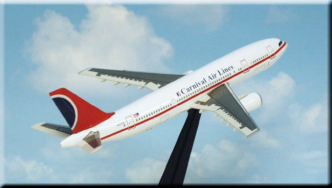 DRAGON WINGS CARNIVAL AIRLINES A300 B4-203 1:400 Diecast Civil Plane Model 55276 - Image 4 of 4