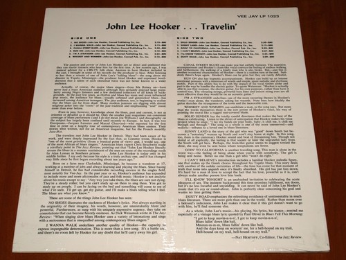 JOHN LEE HOOKER TRAVELIN' LP *RARE* VG RECORDS REPRESS USA EDITION VINYL LTD New - Picture 2 of 2