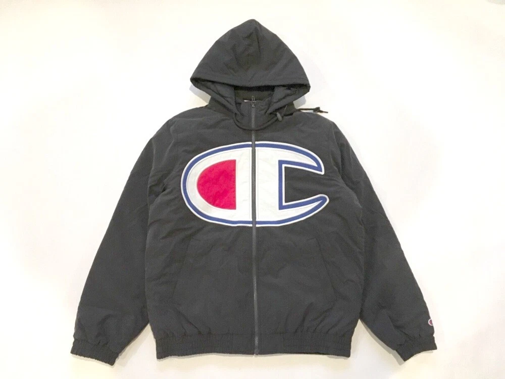 (L) Veste gonflée Supreme Champion noire 2015F/W