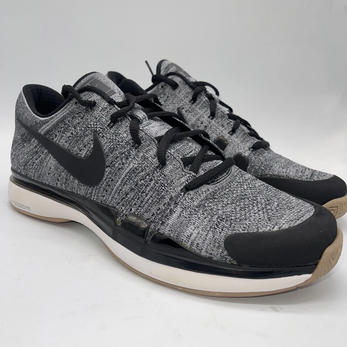 NIB Nike Federer ZOOM FlyKnit Tennis Shoes 885725-004 Oreo Men&#039;s Size 14 | eBay