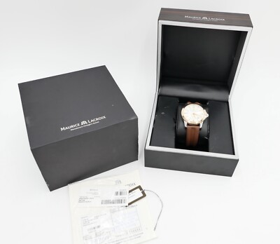 Maurice Lacroix Pontos PT 6068 GMT Automatic 18K 750 Gold Armbanduhr  Watch