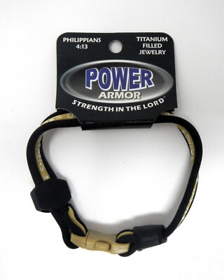 Faithworks Power Armor RC507 Titanium Filled Sports Bracelet Philippians 4:13