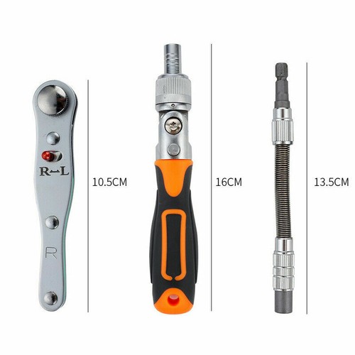 38Pcs Mechanics Tool Set Ratchet Socket Wrench Screwdriver DIY Hand Tool Kit - Picture 4 of 9