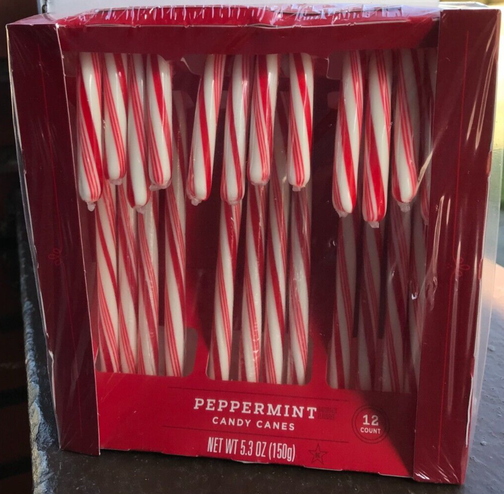 140 Bulk Target Peppermint Candy Canes Full Size Red/White