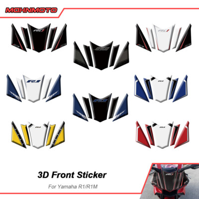 For 2018 Yamaha YZF R1 R1M Windshield Headlight Front Fairing Decal ...