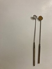 Lot Of 2 Laryngeal Mirror With Handles Laryngoscopy Instrument