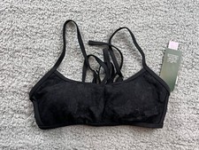 Wild Fable Women's Size Small 4 6 Lace Strappy Tie Front Bralette Bikini Top
