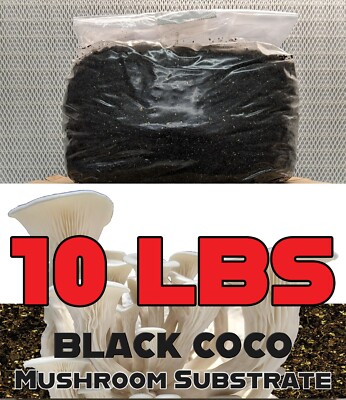 10 LBS Black Coco Mushroom Substrate