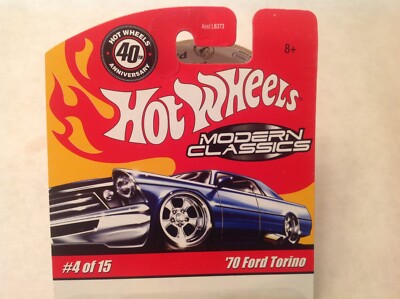 ミニカー Hot Wheels 70 Ford Torino 40th Hot Wheels 2008 40th Anniversary Modern Classics 4/15 Yellow