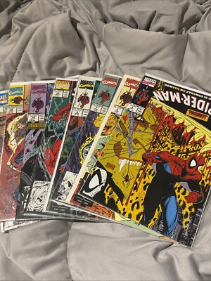 Lot Of 8 Spider-Man Marvel Comics 90s #3/6/7/8/12/14/16/18