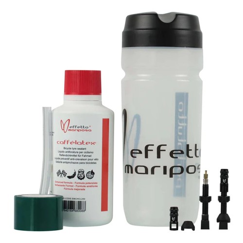 Kit sin tubo Efecto Caffelatex todos los tamaños con sellador/cinta/válvulas MTB ROAD CX - Imagen 8 de 8
