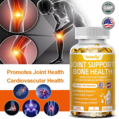 Joint Bone Support Enhances Dental Health Immunity Vitamin D3 Vitamin K2 30-120