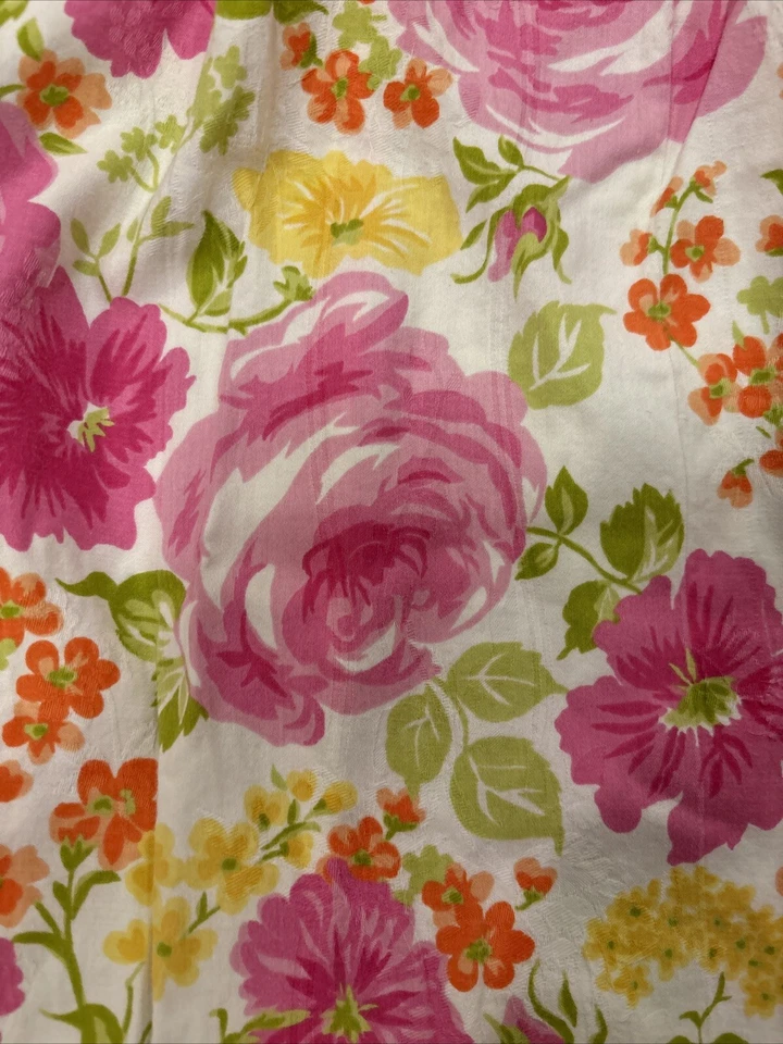 BABY LULU Sun Dress 5 Pink Yellow Green Orange Floral Beach - Image 3 of 4