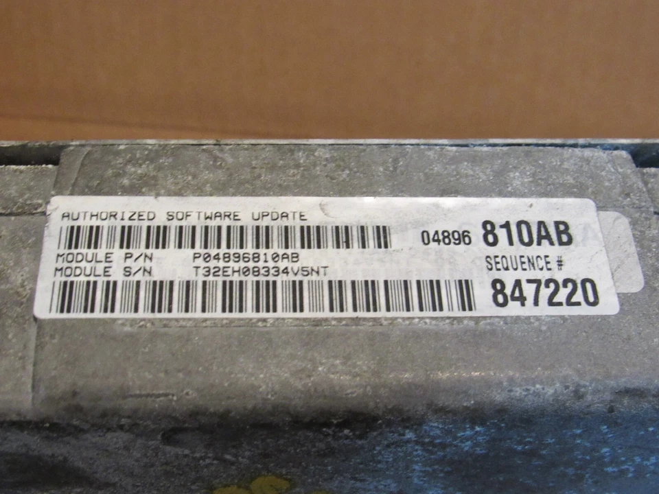 2003 2004 Chrysler Sebring 2.7L Engine Control Module ECM ECU P04896810AB OEM - Image 3 of 4