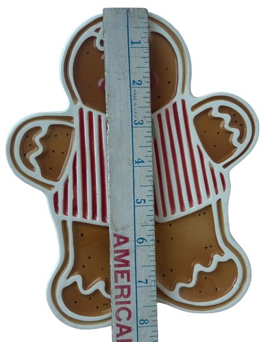 Avon Gingerbread Trivet Ceramic Decorative Hanging or Christmas Tabletop in Box - Picture 5 of 15