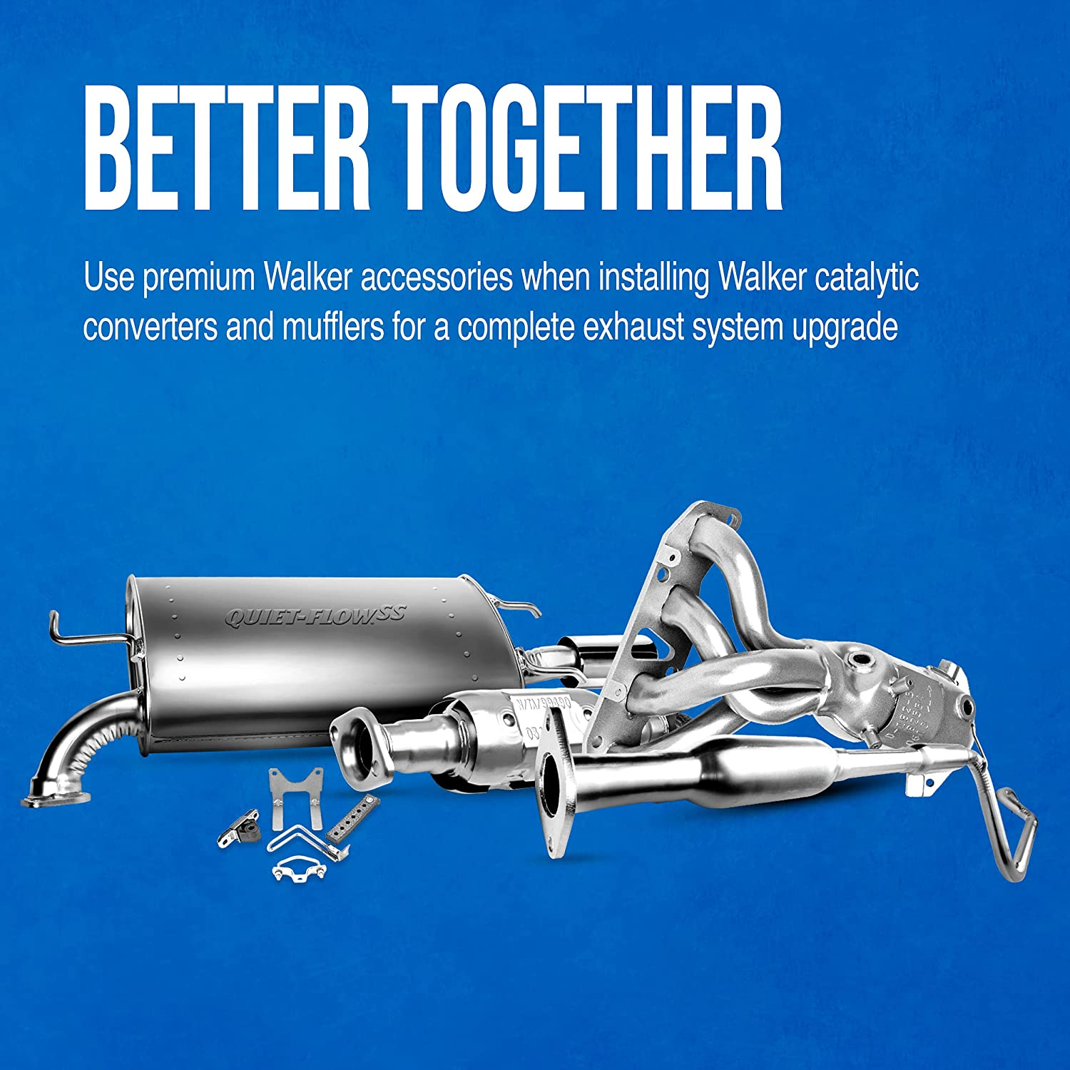 Walker Exhaust 41726 Exhaust Pipe 3" Inlet (Inside) 2.5" Outlet (Inside