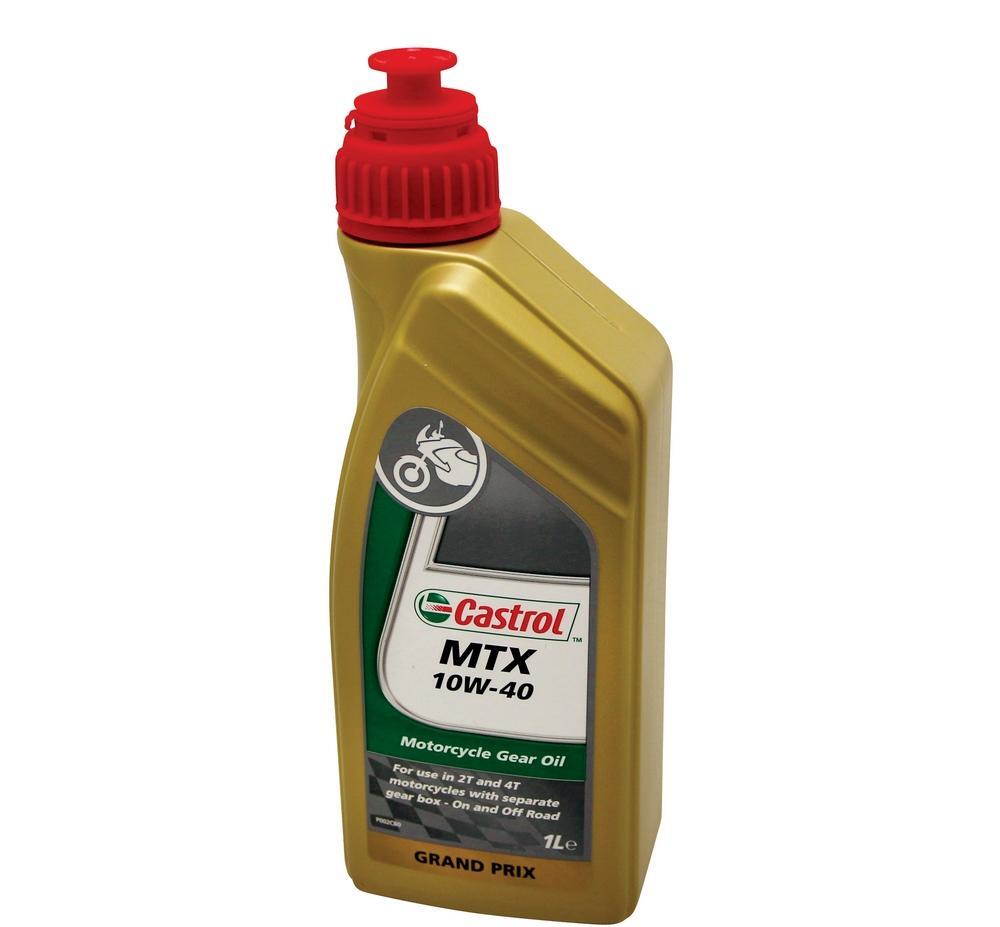Huile de transmission moto 2T Castrol contre l'usure et les embrayages qui patinent