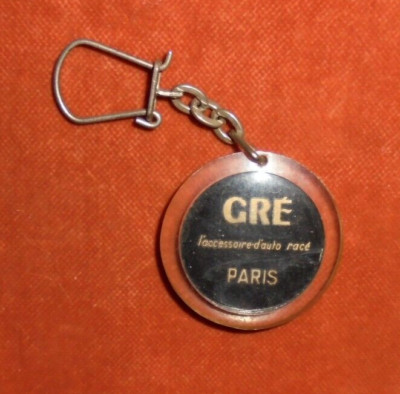 GRE key ring racy car accessory PARIS dashboard clock