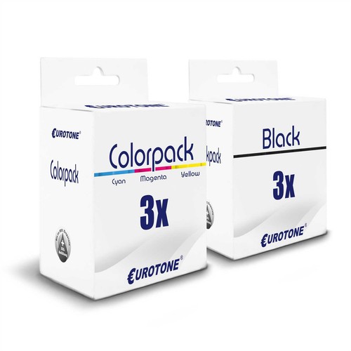 6x per Cartridge 3+3 F R Lexmark Z-617 Z-612 Z-25-L Z-640 X-1170 X-74 - Picture 2 of 4